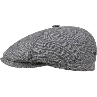 Milner Seiden Flatcap by Stetson blau-beige 59 cm unisex Milner Seiden Flatcap by Stetson blau-beige 59 cm unisex