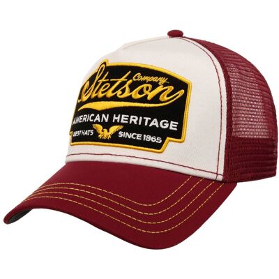 American Heritage Trucker Cap by Stetson bordeaux One Size Small unisex American Heritage Trucker Cap by Stetson bordeaux One Size Small unisex
