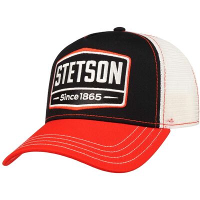 Highway Trucker Cap by Stetson schwarz-orange One Size unisex Highway Trucker Cap by Stetson schwarz-orange One Size unisex