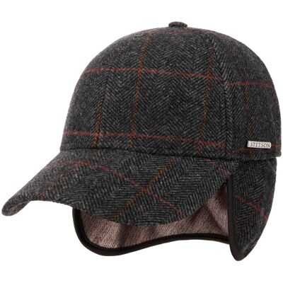 Kinty Wool Cap mit Ohrenklappen by Stetson grau XL (60-61 cm) male Kinty Wool Cap mit Ohrenklappen by Stetson grau XL (60-61 cm) male