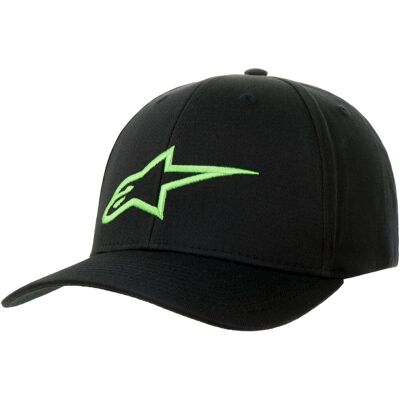 Ageless Curved Flexfit Cap by alpinestars schwarz-grün L/XL (58-61 cm) male Ageless Curved Flexfit Cap by alpinestars schwarz-grün L/XL (58-61 cm) male