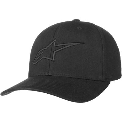 Ageless Curved Flexfit Cap by alpinestars schwarz-schwarz S/M (54-57 cm) male Ageless Curved Flexfit Cap by alpinestars schwarz-schwarz S/M (54-57 cm) male