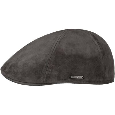 Texas Goat Suede Flatcap by Stetson anthrazit L (58-59 cm) male Texas Goat Suede Flatcap by Stetson anthrazit L (58-59 cm) male