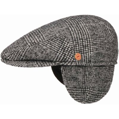 Merlino Flatcap mit Ohrenklappen by Mayser schwarz-weiß 56 cm male Merlino Flatcap mit Ohrenklappen by Mayser schwarz-weiß 56 cm male