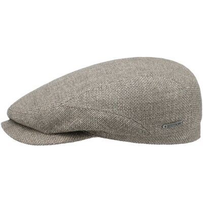 Taleco Wool Flatcap mit Leinen by Stetson grau-beige 63 cm unisex Taleco Wool Flatcap mit Leinen by Stetson grau-beige 63 cm unisex