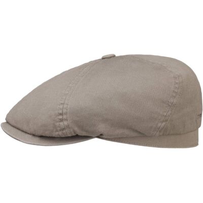 Cotton Twill Flatcap by Stetson taupe XL (60-61 cm) unisex Cotton Twill Flatcap by Stetson taupe XL (60-61 cm) unisex