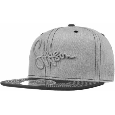 Lettering Flat Brim Cap by Stetson grau One Size male Lettering Flat Brim Cap by Stetson grau One Size male