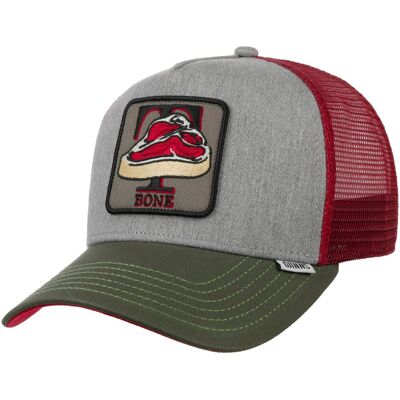Food T-Bone Steak Trucker Cap by Djinns grau One Size unisex Food T-Bone Steak Trucker Cap by Djinns grau One Size unisex