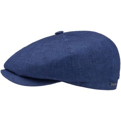 Hatteras Classic Leinen Flatcap by Stetson blau-meliert 60 cm unisex Hatteras Classic Leinen Flatcap by Stetson blau-meliert 60 cm unisex