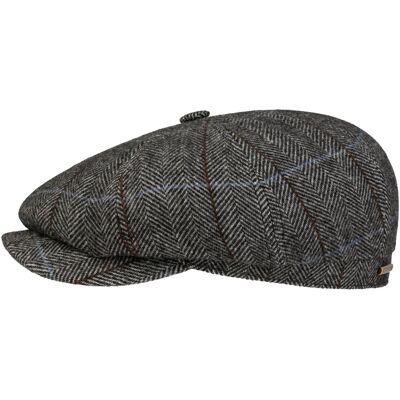Hatteras Gallanger Wool Flatcap by Stetson grau-schwarz XXL (62-63 cm) unisex Hatteras Gallanger Wool Flatcap by Stetson grau-schwarz XXL (62-63 cm) unisex