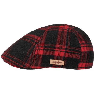 Texas Shadow Plaid Flatcap by Stetson rot S (54-55 cm) male Texas Shadow Plaid Flatcap by Stetson rot S (54-55 cm) male