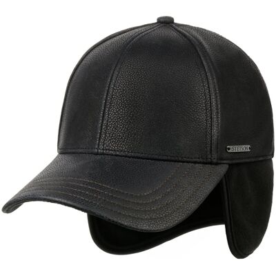 Chevrette Cowhide Cap mit Ohrenklappen by Stetson schwarz L (58-59 cm) unisex Chevrette Cowhide Cap mit Ohrenklappen by Stetson schwarz L (58-59 cm) unisex