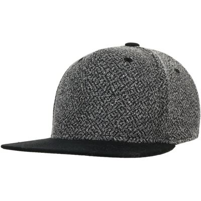 Hutshopping Melange Flat Brim Cap anthrazit-meliert One Size unisex Hutshopping Melange Flat Brim Cap anthrazit-meliert One Size unisex