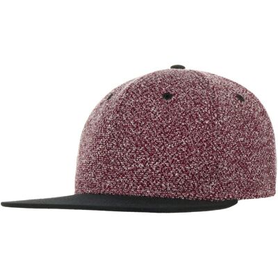 Hutshopping Melange Flat Brim Cap rot-meliert One Size unisex Hutshopping Melange Flat Brim Cap rot-meliert One Size unisex