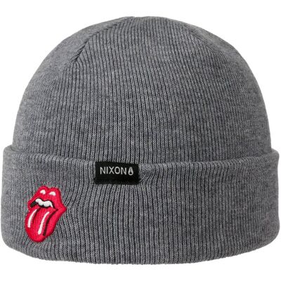 Rolling Stones Beanie by Nixon grau One Size unisex Rolling Stones Beanie by Nixon grau One Size unisex