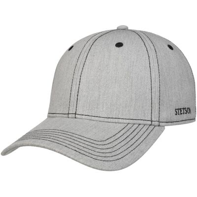 Classic Cotton Melange Cap by Stetson hellgrau One Size unisex Classic Cotton Melange Cap by Stetson hellgrau One Size unisex