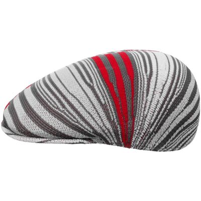 Digital Stripes 507 Flatcap by Kangol grau-rot L (58-59 cm) unisex Digital Stripes 507 Flatcap by Kangol grau-rot L (58-59 cm) unisex