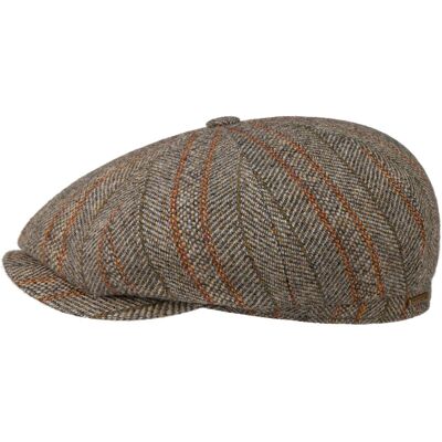 Hatteras Herringbone Stripe Flatcap by Stetson beige L (58-59 cm) male Hatteras Herringbone Stripe Flatcap by Stetson beige L (58-59 cm) male