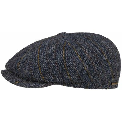 Hatteras Herringbone Stripe Flatcap by Stetson dunkelblau M (56-57 cm) male Hatteras Herringbone Stripe Flatcap by Stetson dunkelblau M (56-57 cm) male