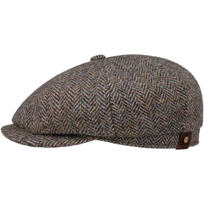 Hatteras Harris Tweed Herringbone Cap by Stetson anthrazit-beige 58 cm male Hatteras Harris Tweed Herringbone Cap by Stetson anthrazit-beige 58 cm male