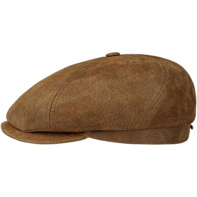 6 Panel Vintage Pigskin Flatcap by Stetson braun L (58-59 cm) male 6 Panel Vintage Pigskin Flatcap by Stetson braun L (58-59 cm) male