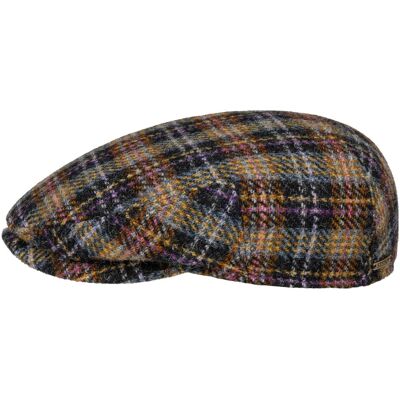 Kent Check Harris Tweed Flatcap by Stetson schwarz-gelb 59 cm male Kent Check Harris Tweed Flatcap by Stetson schwarz-gelb 59 cm male