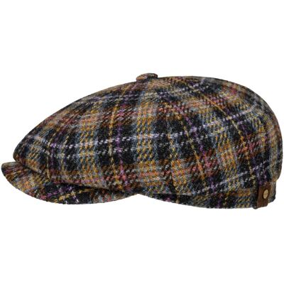 Hatteras Check Harris Tweed Flatcap by Stetson schwarz-gelb 59 cm male Hatteras Check Harris Tweed Flatcap by Stetson schwarz-gelb 59 cm male
