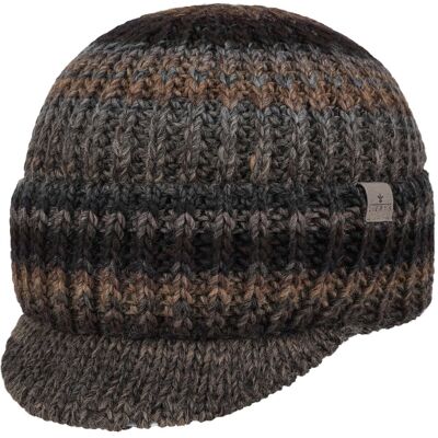 Viliona Strickmütze mit Schirm by Lierys braun-schwarz One Size female Viliona Strickmütze mit Schirm by Lierys braun-schwarz One Size female