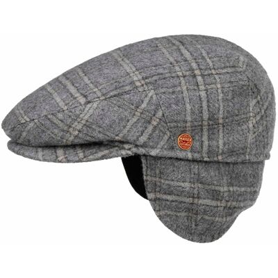 Merlino Casual Flatcap mit Ohrenklappen by Mayser grau-blau 57 cm male Merlino Casual Flatcap mit Ohrenklappen by Mayser grau-blau 57 cm male