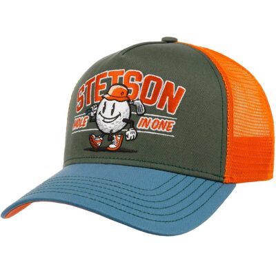 Hole in One Trucker Cap by Stetson blau-grün One Size male Hole in One Trucker Cap by Stetson blau-grün One Size male