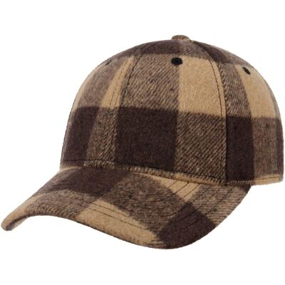 Lumbercheck Cap by bugatti braun-beige One Size male Lumbercheck Cap by bugatti braun-beige One Size male