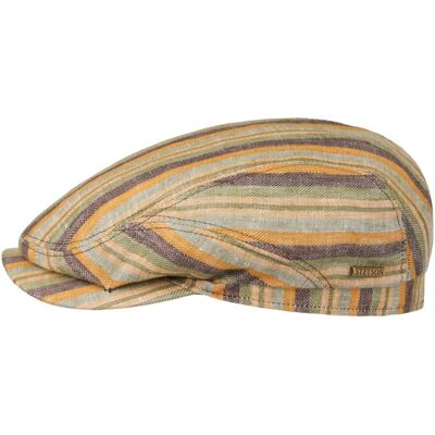 Sacota Driver Leinen Flatcap by Stetson beige-grün L (58-59 cm) unisex Sacota Driver Leinen Flatcap by Stetson beige-grün L (58-59 cm) unisex