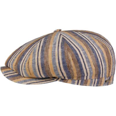Hatteras Sacota Leinen Flatcap by Stetson beige-blau L (58-59 cm) unisex Hatteras Sacota Leinen Flatcap by Stetson beige-blau L (58-59 cm) unisex