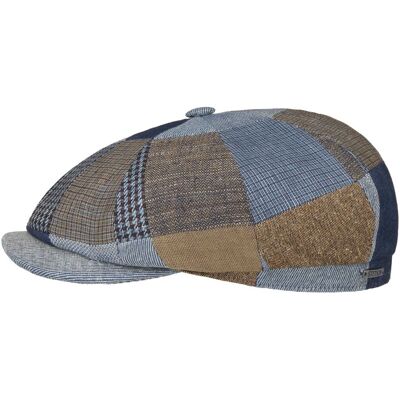 Hatteras Laughlin Flatcap by Stetson braun-blau S (54-55 cm) unisex Hatteras Laughlin Flatcap by Stetson braun-blau S (54-55 cm) unisex