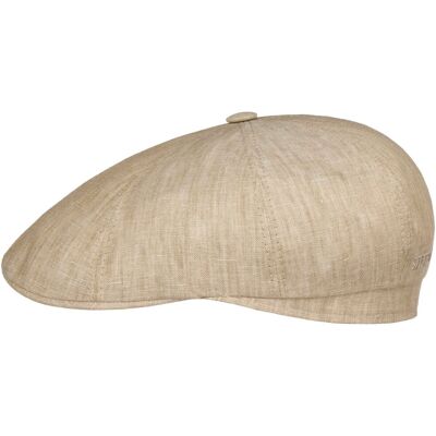 Bricksford 8 Panel Leinen Flatcap by Stetson beige 63 cm unisex Bricksford 8 Panel Leinen Flatcap by Stetson beige 63 cm unisex