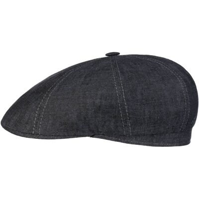 Bricksford 8 Panel Leinen Flatcap by Stetson dunkelblau 62 cm unisex Bricksford 8 Panel Leinen Flatcap by Stetson dunkelblau 62 cm unisex