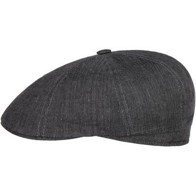 Bricksford 8 Panel Leinen Flatcap by Stetson dunkelgrau 59 cm unisex Bricksford 8 Panel Leinen Flatcap by Stetson dunkelgrau 59 cm unisex