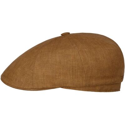 Bricksford 8 Panel Leinen Flatcap by Stetson braun-meliert 57 cm unisex Bricksford 8 Panel Leinen Flatcap by Stetson braun-meliert 57 cm unisex