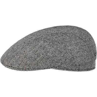 Herringbone UV Silk Driver Flatcap by Stetson schwarz-weiß 59 cm male Herringbone UV Silk Driver Flatcap by Stetson schwarz-weiß 59 cm male