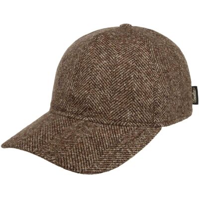 Herringbone Wool Mix Cap by Borsalino braun M (56-57 cm) unisex Herringbone Wool Mix Cap by Borsalino braun M (56-57 cm) unisex