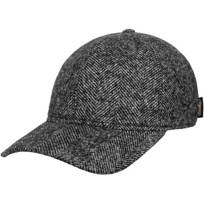 Herringbone Wool Mix Cap by Borsalino schwarz M (56-57 cm) unisex Herringbone Wool Mix Cap by Borsalino schwarz M (56-57 cm) unisex
