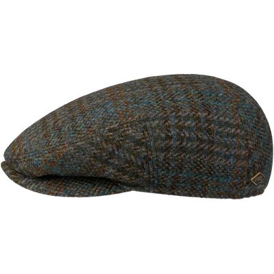 Burnstead Wool Driver Flatcap by JJ Hats blau-grün 55 cm male Burnstead Wool Driver Flatcap by JJ Hats blau-grün 55 cm male