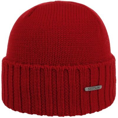 Norham Merino Umschlagmütze by Stetson rot One Size unisex Norham Merino Umschlagmütze by Stetson rot One Size unisex