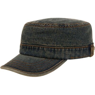 Denim Army Cap by Stetson denim M (56-57 cm) male Denim Army Cap by Stetson denim M (56-57 cm) male