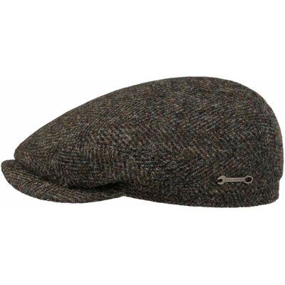 Harris Tweed Driver Flatcap by Stetson oliv-meliert L (58-59 cm) male Harris Tweed Driver Flatcap by Stetson oliv-meliert L (58-59 cm) male