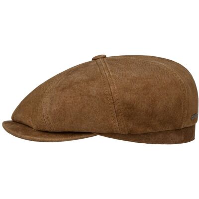 Hatteras Waxed Pigskin Flatcap by Stetson braun L (58-59 cm) male Hatteras Waxed Pigskin Flatcap by Stetson braun L (58-59 cm) male