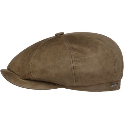 Hatteras Goat Leather Flatcap by Stetson braun 63 cm male Hatteras Goat Leather Flatcap by Stetson braun 63 cm male
