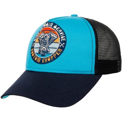 Custom Chopper Trucker Cap by King Kerosin blau One Size male Custom Chopper Trucker Cap by King Kerosin blau One Size male