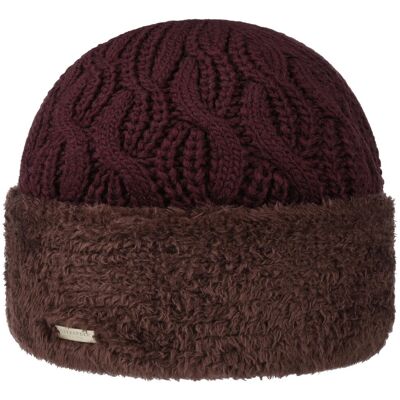 Faux Fur Cuff Strickmütze by Seeberger bordeaux One Size female Faux Fur Cuff Strickmütze by Seeberger bordeaux One Size female