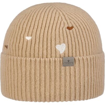 Little Hearts Umschlagmütze by Lierys beige One Size female Little Hearts Umschlagmütze by Lierys beige One Size female
